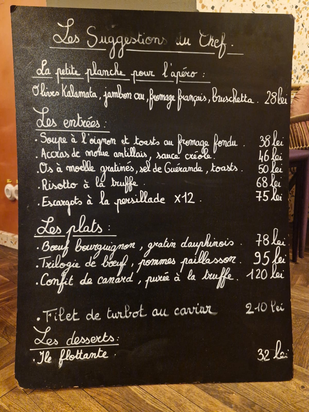 Chef's Daily Specials
